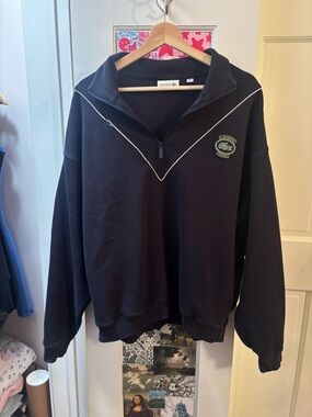 MENS QUARTER ZIP LOOSE FIT PULLOVER